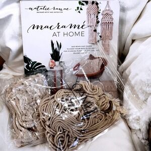 New Macrame' at Home Book + 2 DIY Macrame Kits Boho Decor Crafting Set Projects